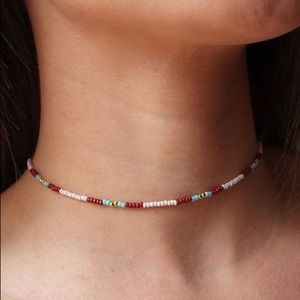 seed bead VSCO choker necklace